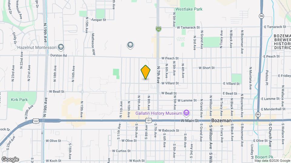 805 W Villard St Map and Location Details
