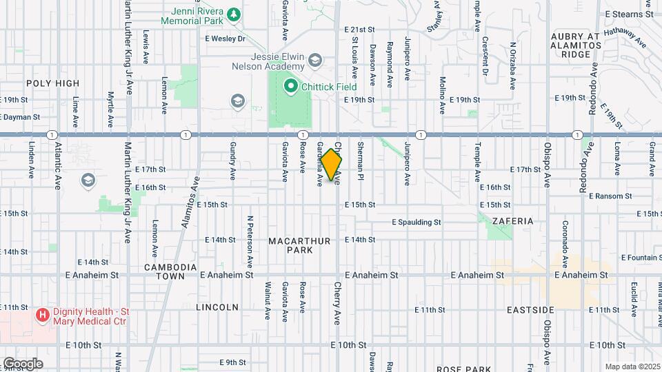 1539 Cherry Ave Map and Location Details