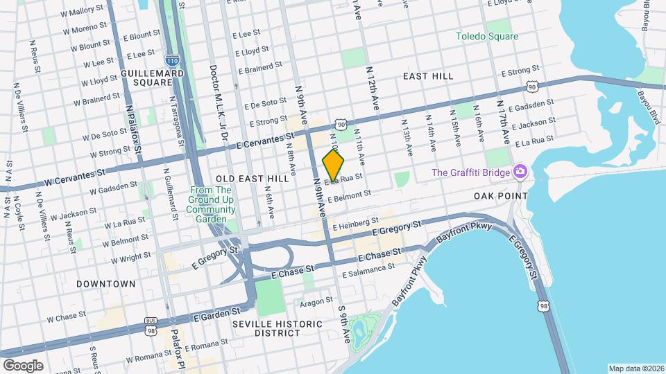 919 E La Rua St Map and Location Details