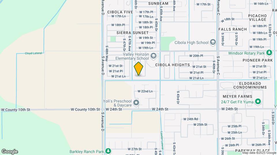 4657 W 21st Ln Map and Location Details