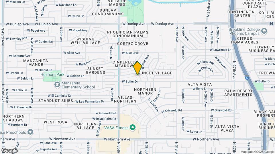 8520 N 33rd Dr Map and Location Details