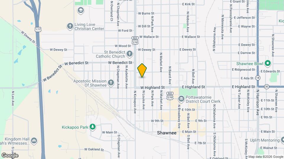 528 N Louisa Ave Map and Location Details
