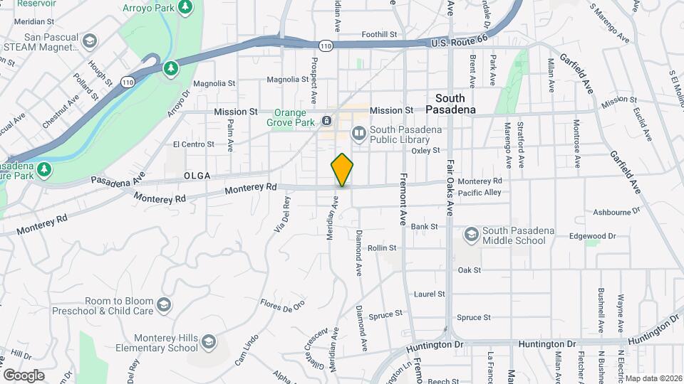 1007 Monterey Rd Map and Location Details
