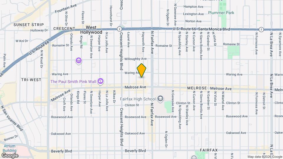 733 Hayworth Ave Map and Location Details