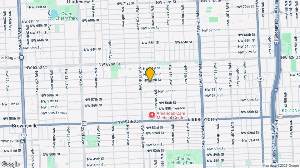 1531 NW 58th Terrace Map and Location Details