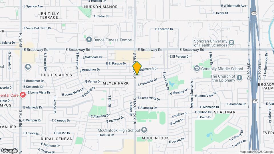 2211 S McClintock Dr Map and Location Details