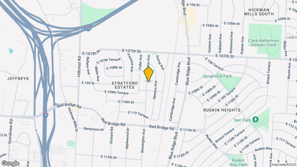 10815 Bennington Ave Map and Location Details