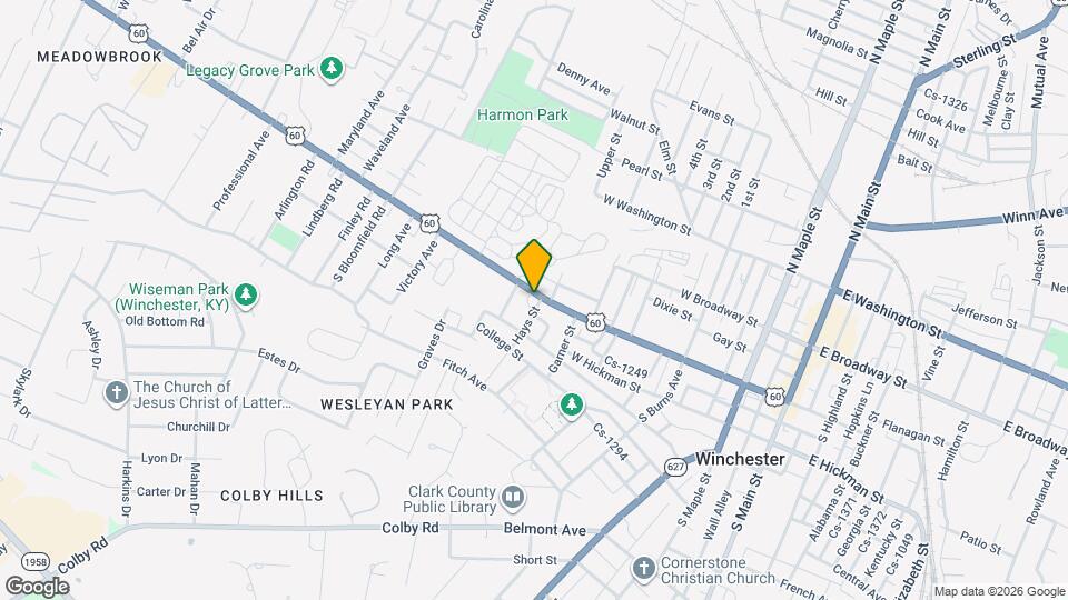 502 W Lexington Ave Map and Location Details