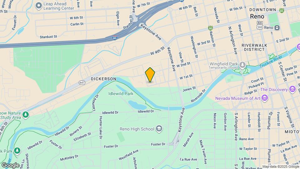 1247 W 1st St Map and Location Details