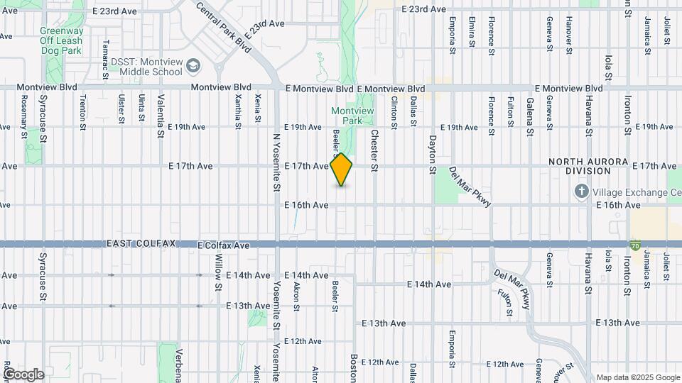 1640 Beeler St Map and Location Details