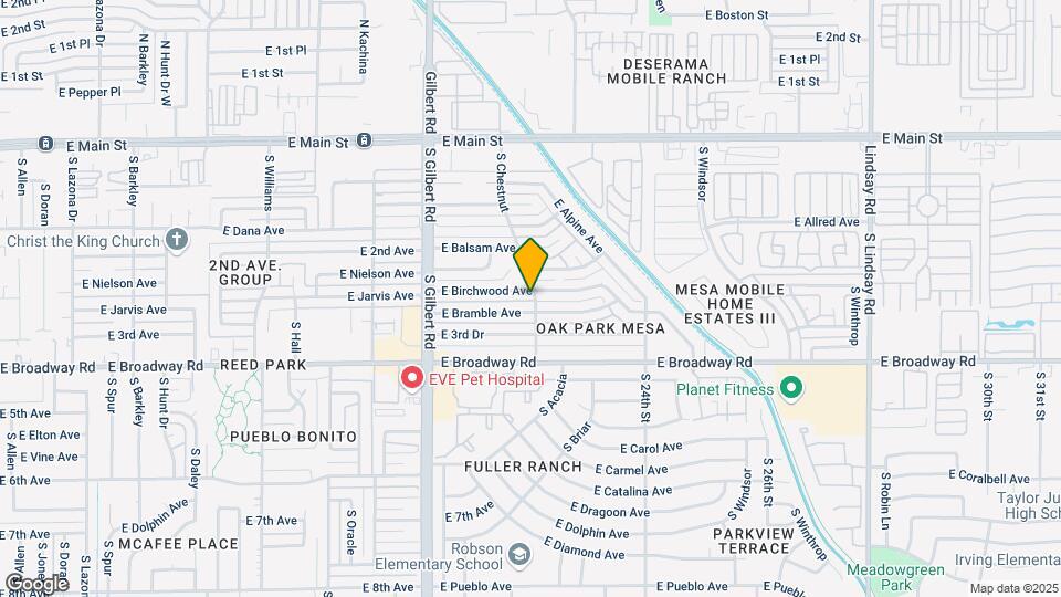 2155 E Birchwood Ave Map and Location Details