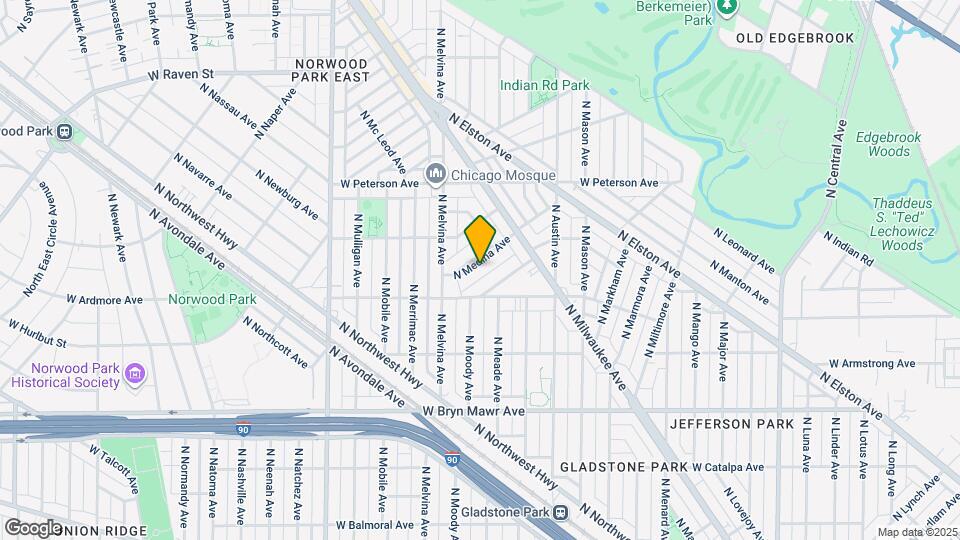 5841 N Medina Ave Map and Location Details