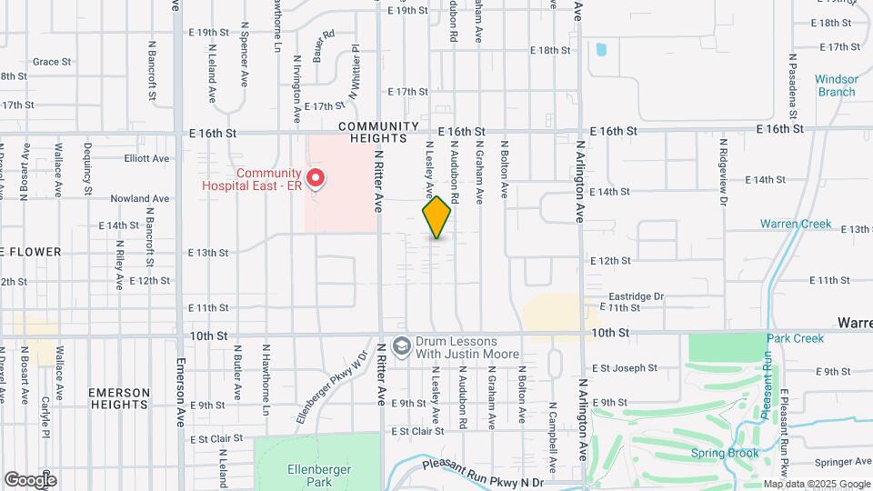 1213 N Lesley Ave Map and Location Details