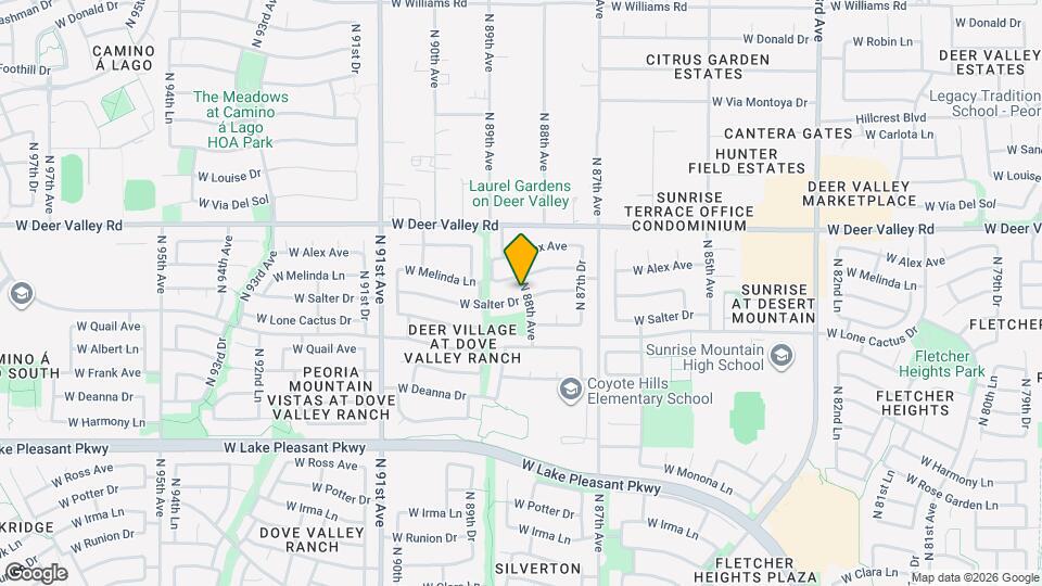 8818 W Salter Dr Mapa y Detalles de la Ubicación