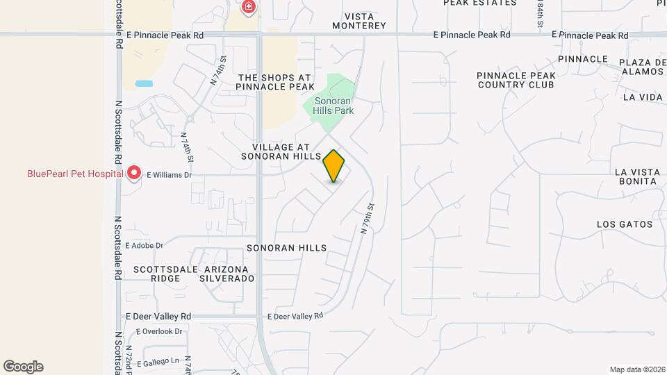 7748 E Manana Dr Map and Location Details