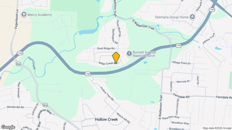 7314 Ridge Creek Rd Map and Location Details