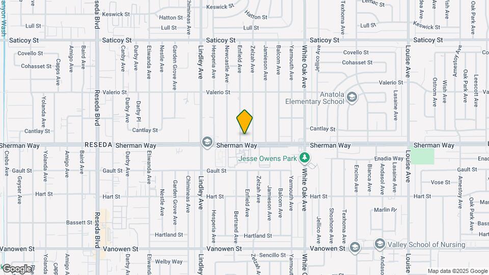 7208 Enfield Ave Map and Location Details