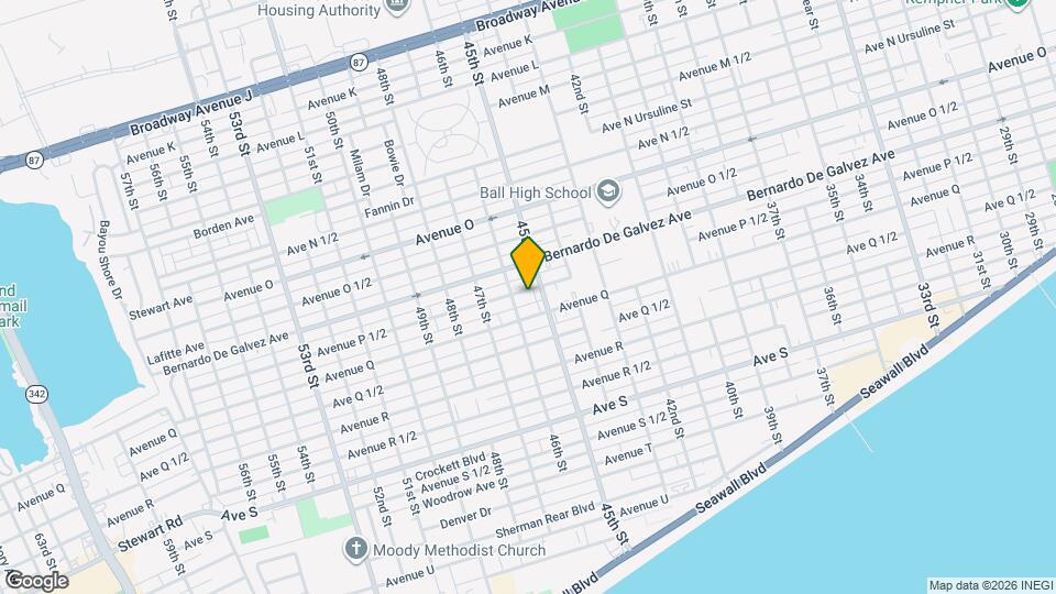 4513 1/2 Bernardo De Galvez Ave Mapa y Detalles de la Ubicación