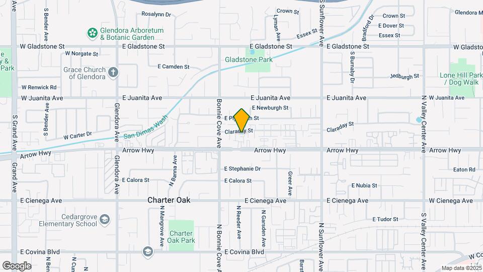 540 Claraday St Map and Location Details