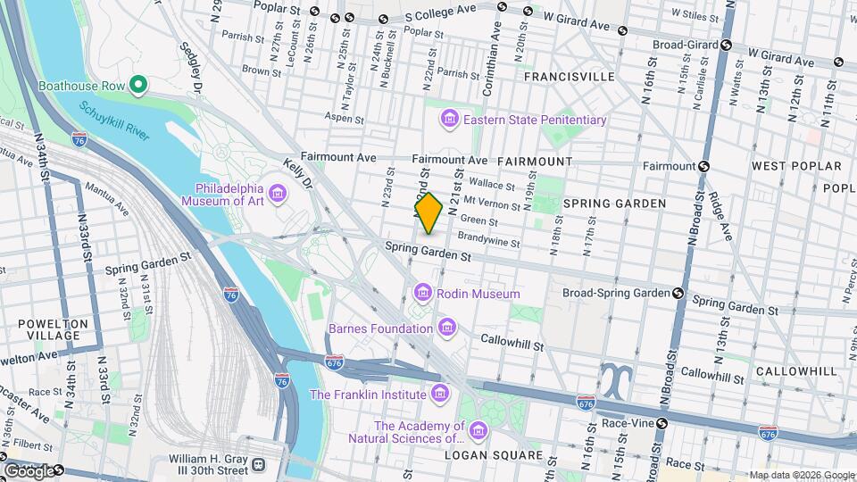 2121 Spring Garden St Map and Location Details