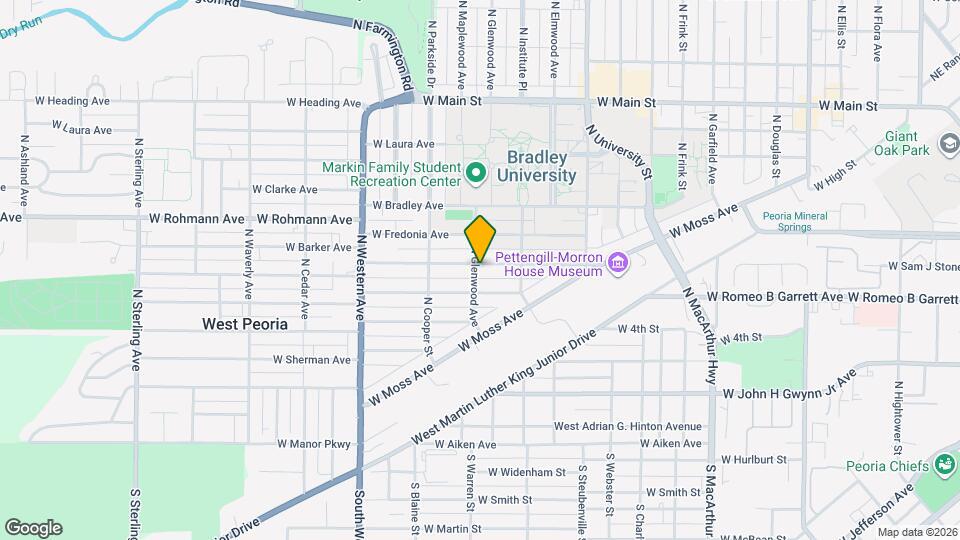 1532 W Barker Ave Map and Location Details