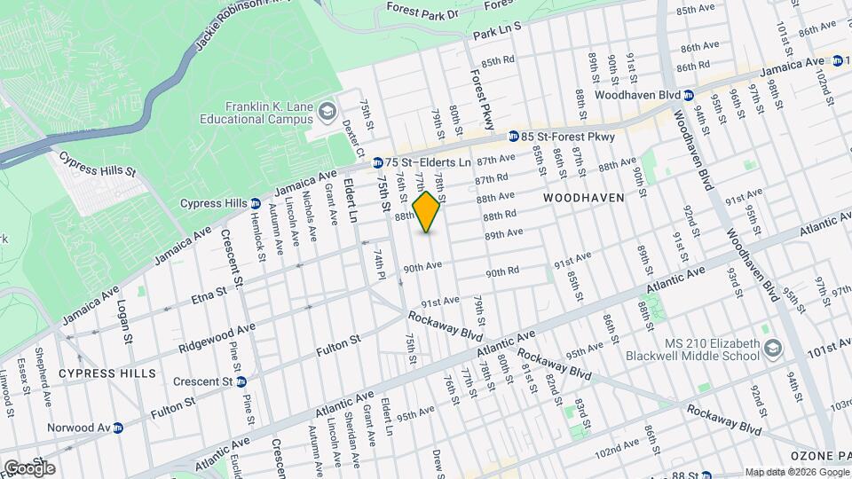 88-36 77th St Map and Location Details