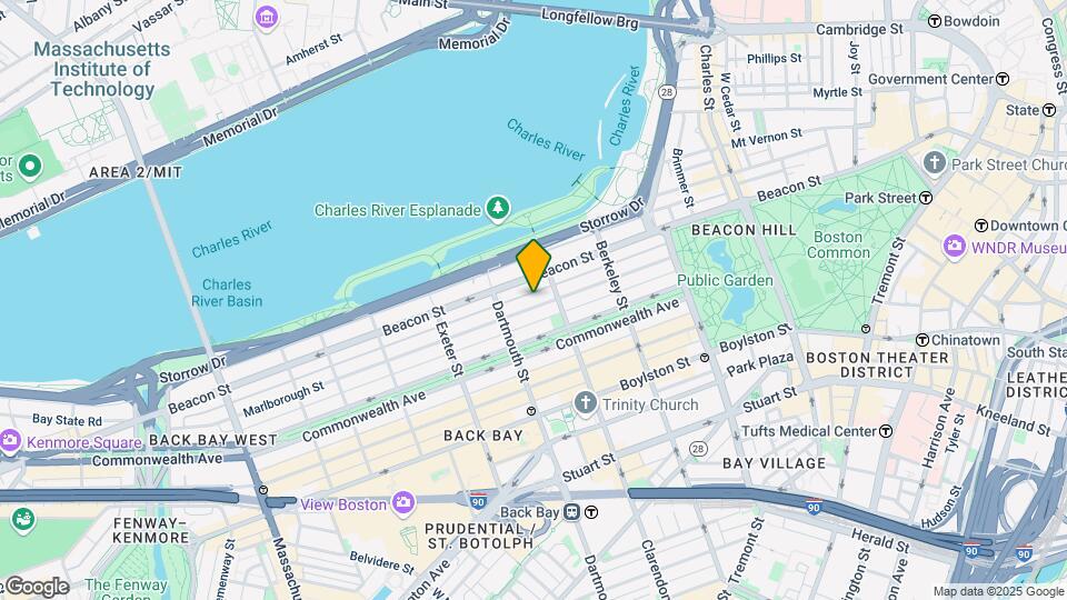 117 Marlborough St, Unit 1 Map and Location Details