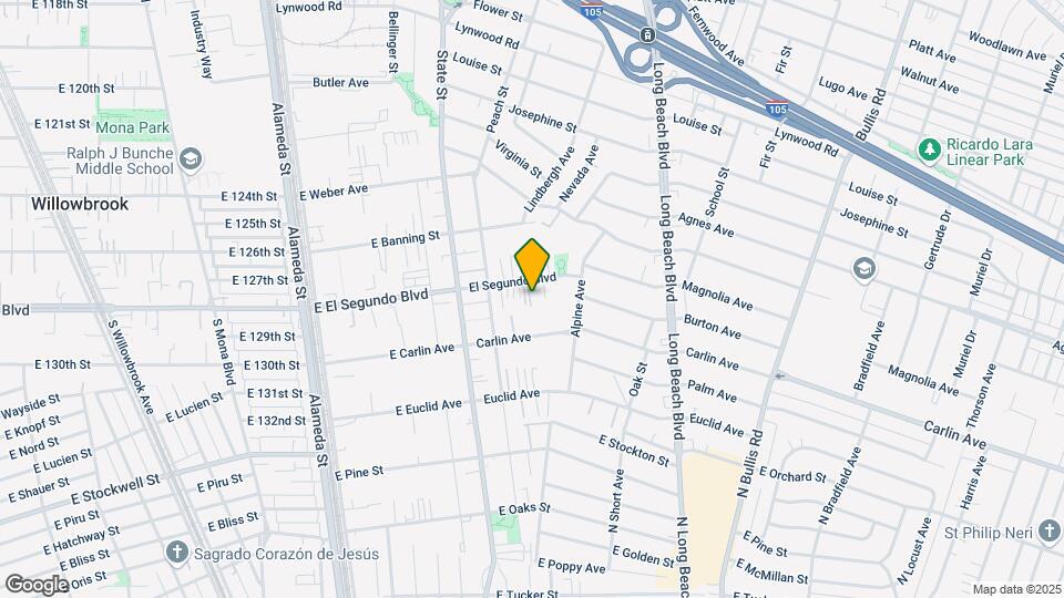 3174-3178 El Segundo Blvd Mapa y Detalles de la Ubicación