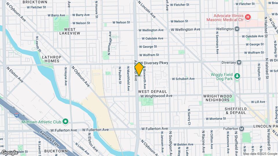 2703 N Ashland Ave Map and Location Details