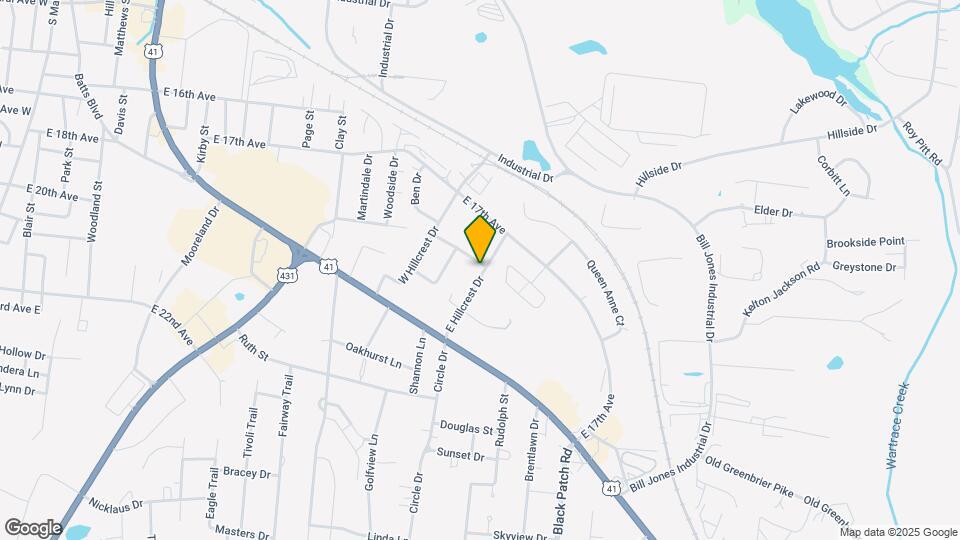 2415 N Hillcrest Dr Map and Location Details