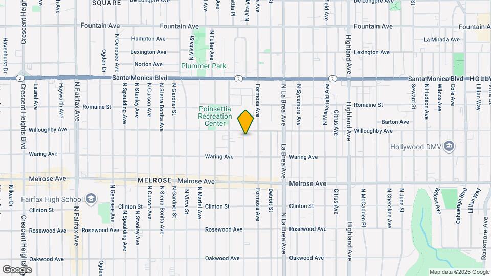 846 N Alta Vista Blvd Map and Location Details