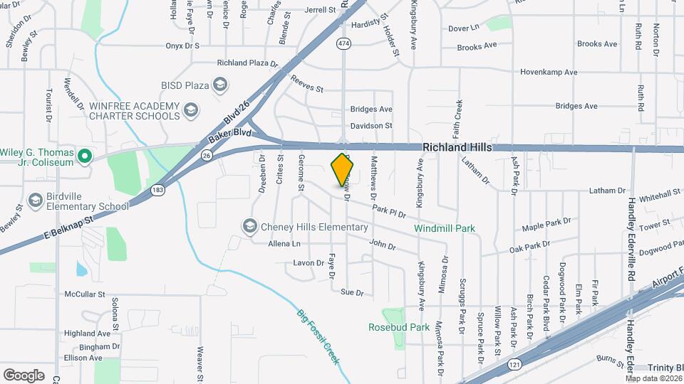 6605 Park Pl Dr Map and Location Details