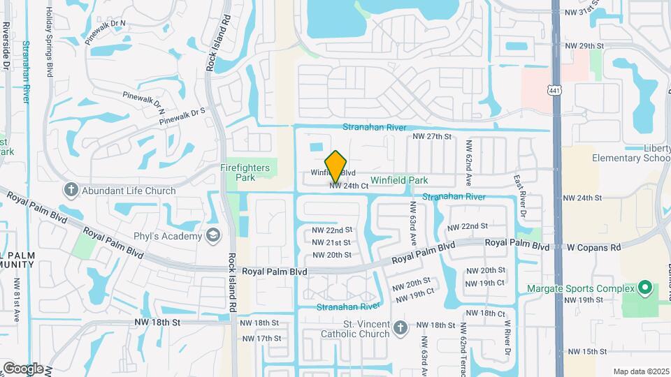 6630 NW 24th Ct Map and Location Details