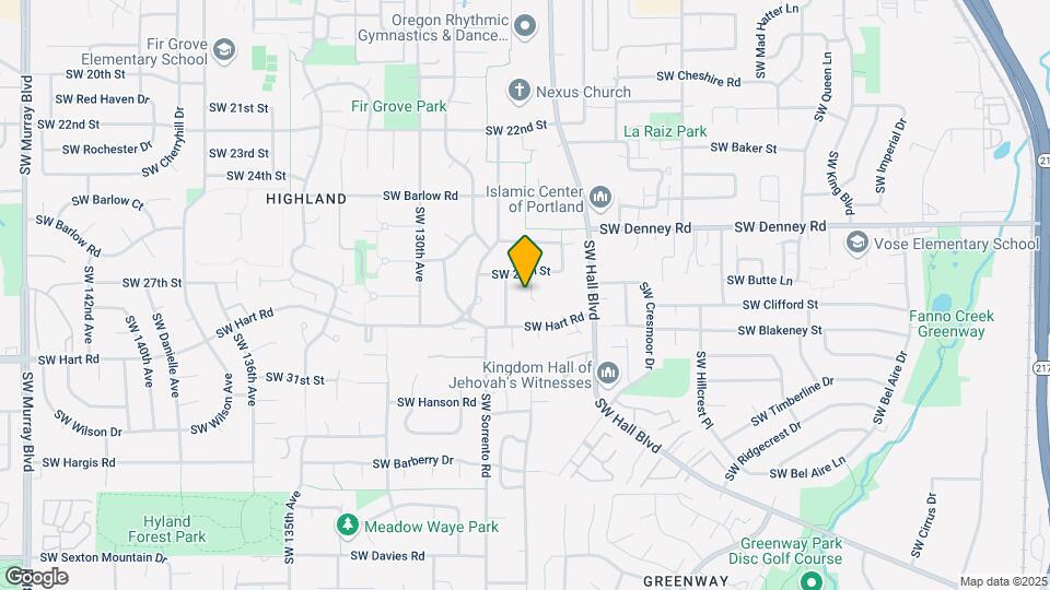 7225 SW 126th Ct Map and Location Details