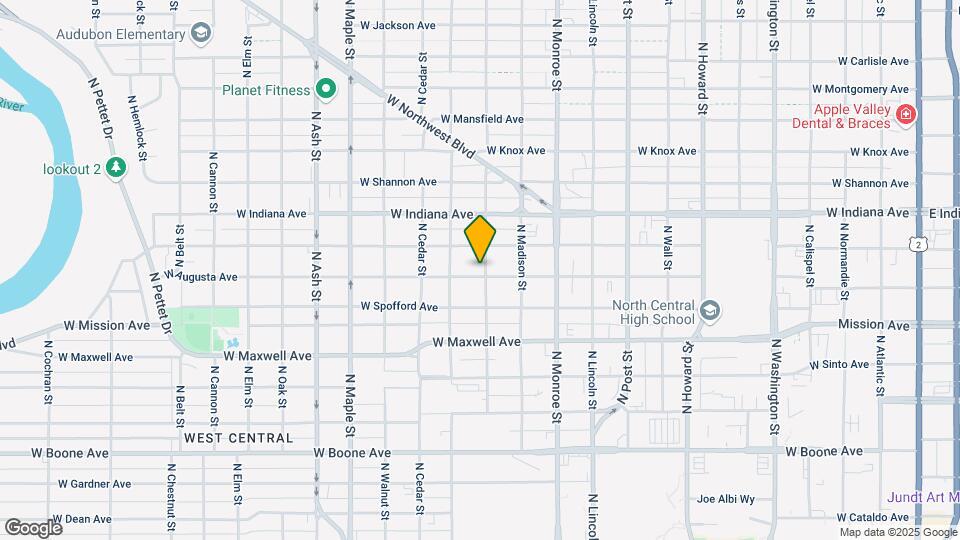 1202 W Augusta Ave Mapa y Detalles de la Ubicación