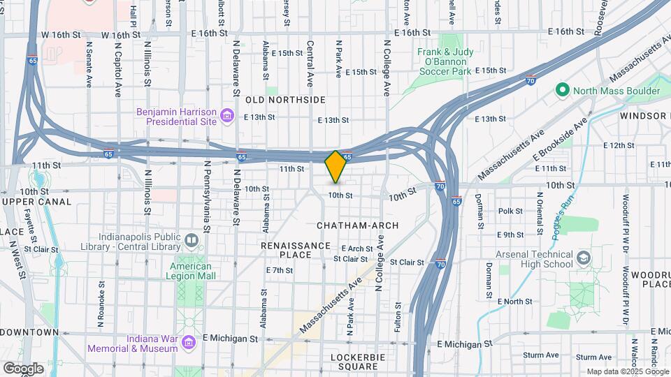 524 E 10th St Map and Location Details