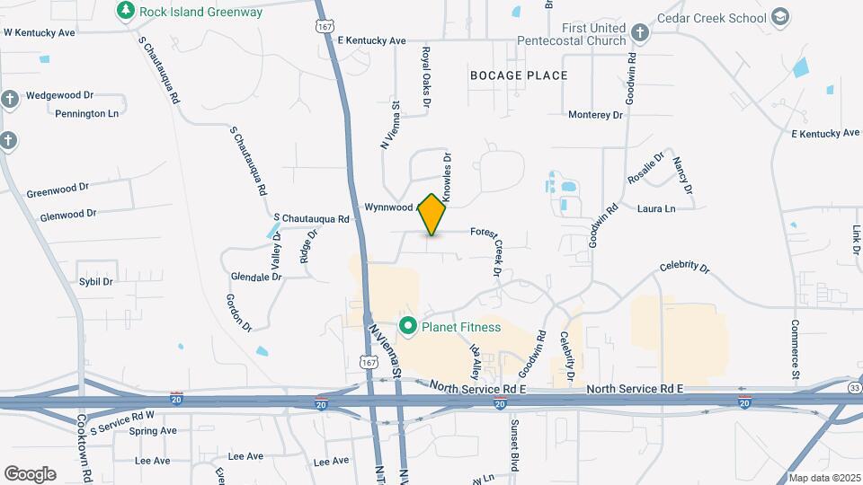 1604 Rosemont St Map and Location Details