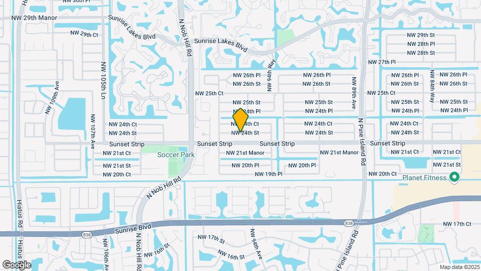 9650 NW 24th St Map and Location Details