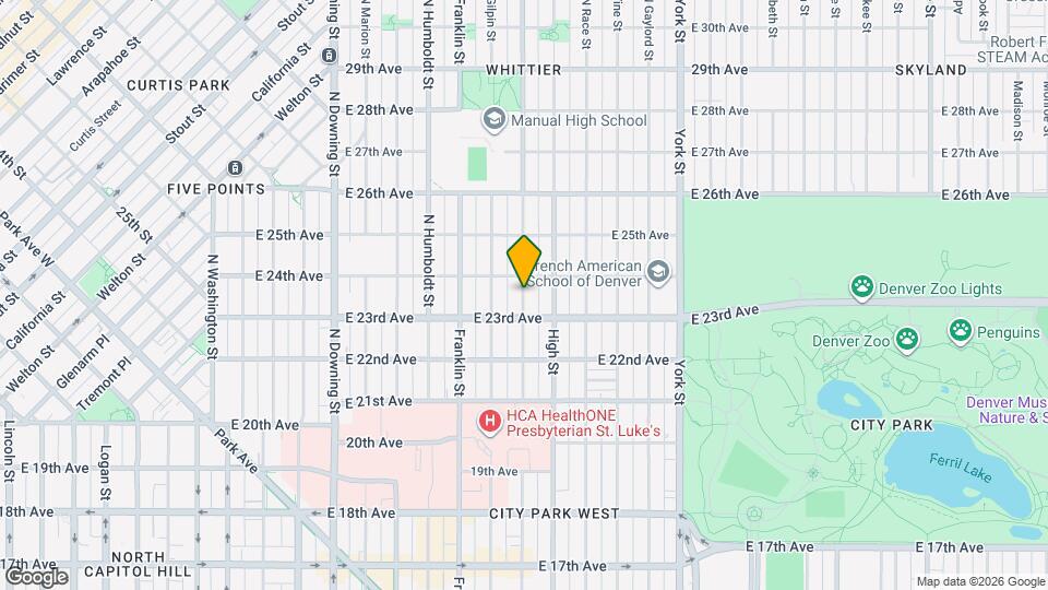 2170 N Williams St Map and Location Details
