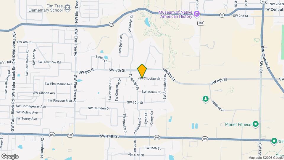 2505 SW Choctaw St Map and Location Details