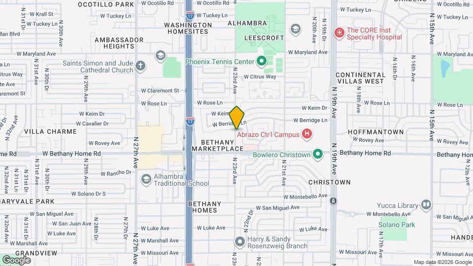 6043 N 23rd Ave Map and Location Details