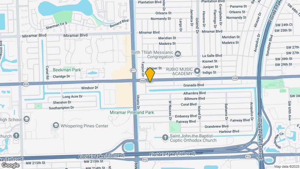 7929 Granada Blvd Map and Location Details