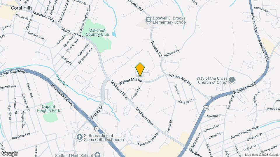 5534 Walker Mill Rd Map and Location Details