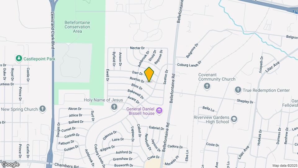 1115 Roxton Dr Map and Location Details