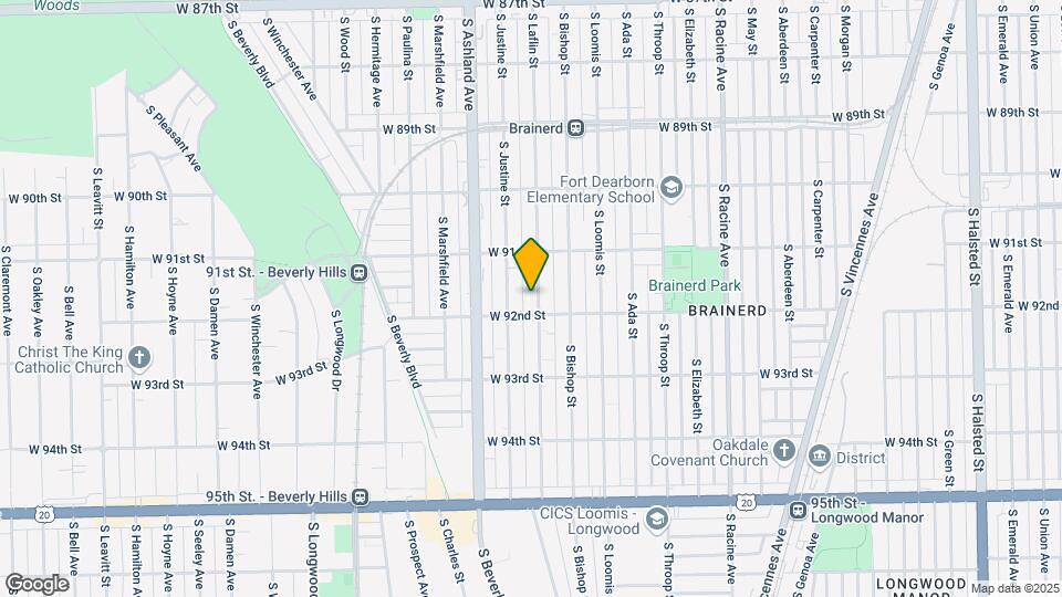 9144 S Laflin St Map and Location Details