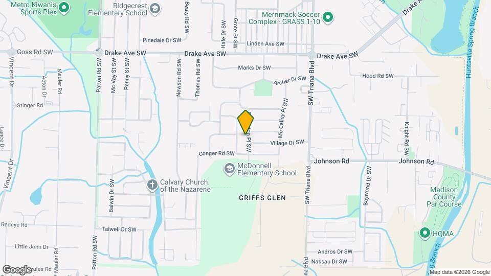 3918 Binderton Pl SW Map and Location Details