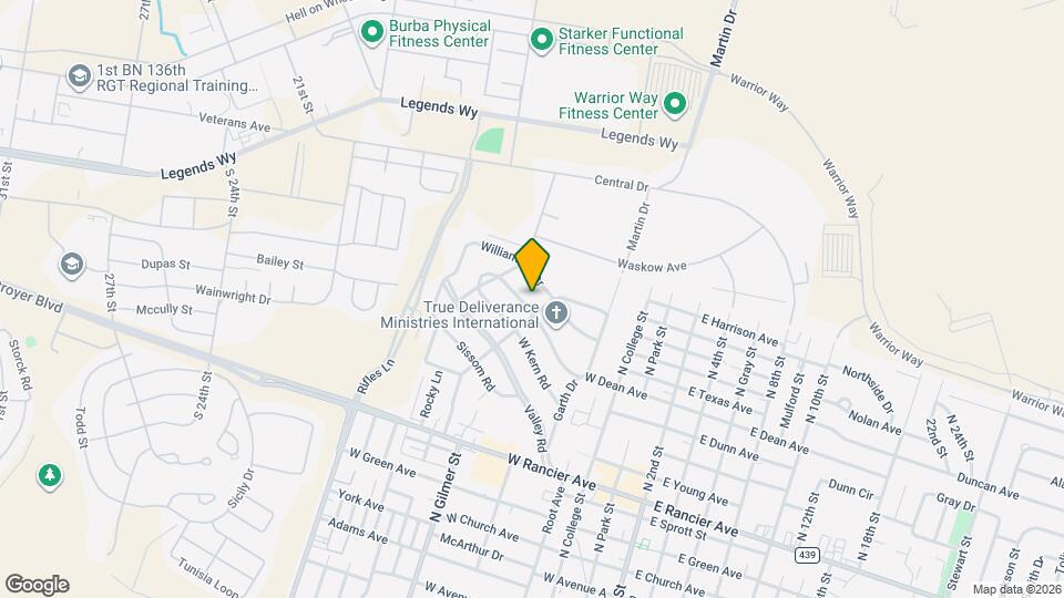 807 W Dean Ave Map and Location Details