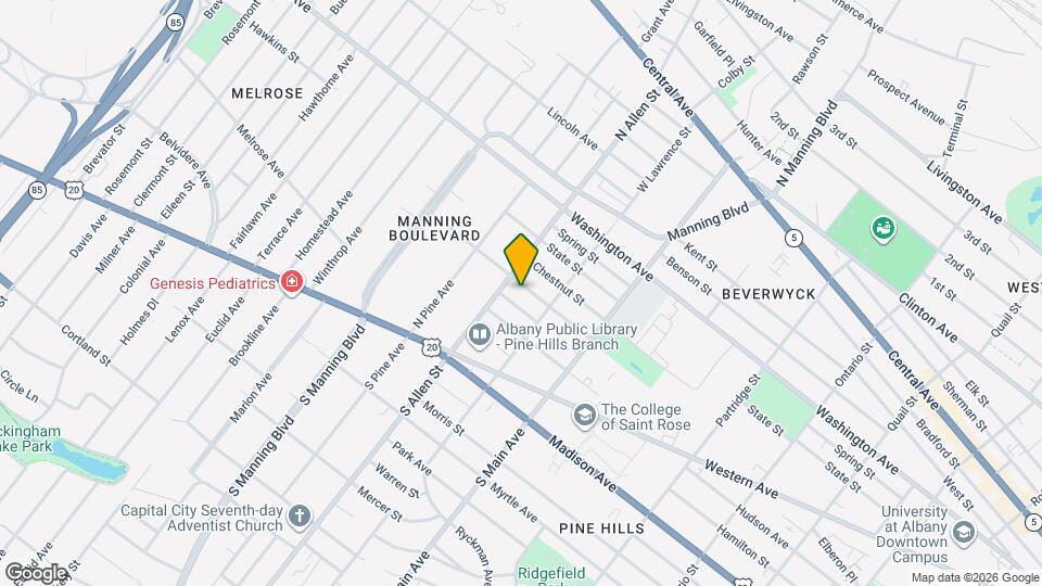 838 Lancaster St Map and Location Details