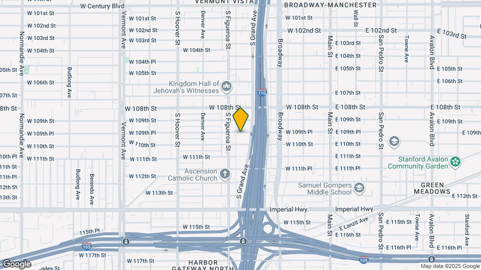 428 W 109th Pl Map and Location Details