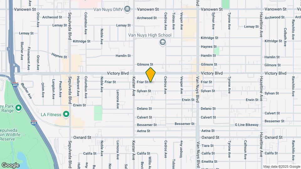 14762 Friar St, Unit 3 Map and Location Details